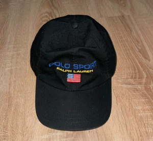 Mütze Kappe POLO SPORT BY RALPH LAUREN Unisex Vintage Retro amerikanische Flagge - Bild 1 von 4
