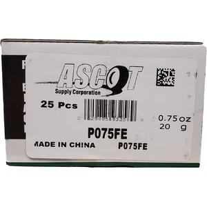 Peso de rueda de acero recubierto Perfect Equipment P075FE 0,75 OZ - Caja de 25 - Imagen 1 de 1