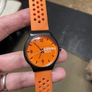 Mens Superdry Watch orange and black - Picture 1 of 7