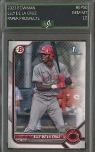 2022 Bowman Paper Prospects #BP50 Elly De La Cruz 1st Bowman EJE 10 Gem Mint  - Picture 1 of 2