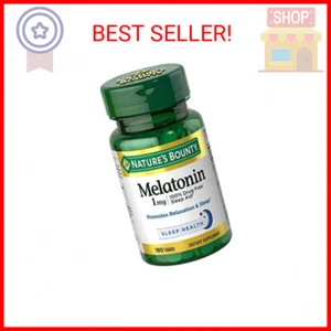 Nature's Bounty Melatonin, 100% Drug Free Sleep Aid, Promotes Relaxation and Sle - Picture 1 of 2