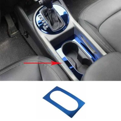 Marco portavasos de agua consola central de acero azul para Kia Sportage R 11-2016 1x Foto 1 de 4