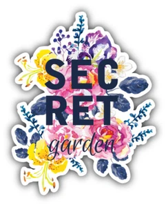 Secret Garden Watercolor Slogan Car Bumper Sticker Decal -  ''SIZES'' - Picture 1 of 1