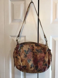 Louis Feraud Leather Boho Floral Shoulder Bag Elegant Design - Picture 1 of 10