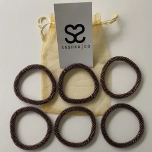 Sashka Co Glasperlen Roll-On Armband Multicolor irisierend Ölpest NEU - Bild 1 von 3
