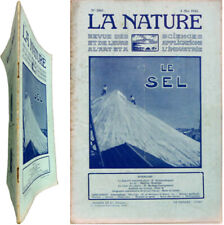 La Nature revue des sciences 2561/1923 Sel Ornithologie Levant français optique