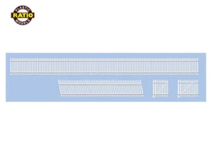 Ratio RO243 GWR Station Fencing - White N Gauge Kit - Picture 1 of 1