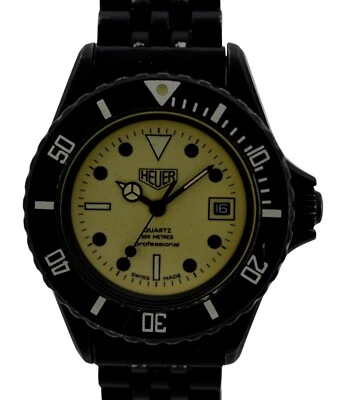 Relógio Heuer (pré-etiqueta) 32mm mostrador luminoso médio série 1000 PVD! Ref: 983.115! - Imagem 1 de 4