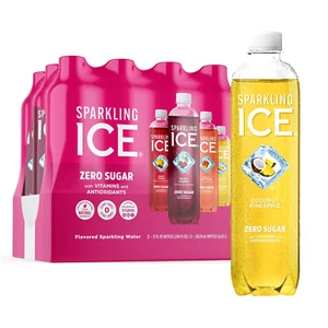 Sparkling Ice Pink Variety Pack, Coconut Pineapple, Fruit Punch, Zero Sugar, 12 - Picture 1 of 11