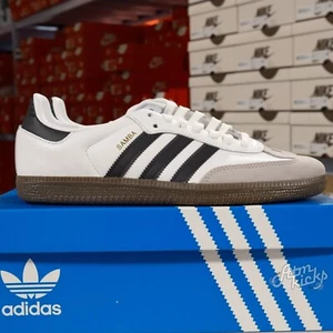 Adidas Samba OG Cloud White Core Black (GS) IE3675 Youth|Women's - Picture 1 of 10