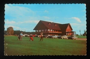1960s Golf Course Old Cars Lac-Megantic QC Canada Le Granit Co Postcard Quebec - Picture 1 of 1