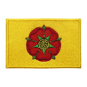 Lancashire County Flag Patch Iron On Patch Sew On Badge Embroidered Patch - Picture 1 of 1