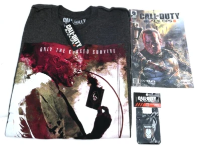 Call of Duty Black Ops III Dark Horse комиксы футболка M Stick-On телефон бумажник лот - Изображение 1 из 2