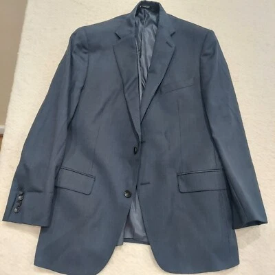 Hart Schaffner Marx VESTIDO ABRIGO CHAQUETA Hombre Talla 46" Pecho 29" L 24" Manga Azul Foto 1 de 4