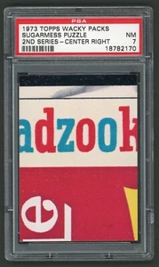 1973 Topps Wacky Packages Sugarmess Gum Puzzle / Checklist CR 2nd Series PSA 7 - Picture 1 of 4