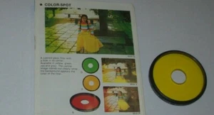 OLD NEW STOCK HOYA 55MM COLOR-SPOT YELLOW SCREW IN FILTER WITH CASE AND BOX - Picture 1 of 6