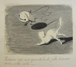Aldo CARPI (Milano 1886-1973) GENIETTO Bubbolino Un gomitolo di pelo bianco 1909 - Picture 1 of 9