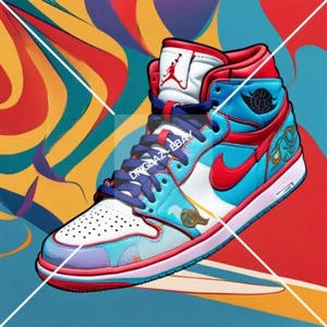 Fondo de pantalla de imagen artística digital Nike Air Jordan Art Deco - Imagen 1 de 3