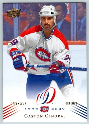 GASTON GINGRAS 2008-09 UPPER DECK MONTREAL CANADIENS CENTENNIAL NO 100     24385 - Image 1 of 2