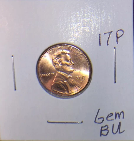 2017 P Lincoln Shield Cent Gem BU Cover