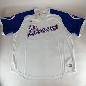 Hank Aaron Atlanta Braves MLB Nike Cooperstown Collection Jersey Mens 2XL New - Picture 1 of 9