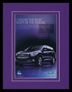 Infiniti / NCAA Basketball Framed 11x14 ORIGINAL Vintage Advertisement - Picture 1 of 1
