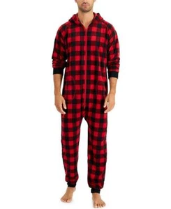 Pijama familiar Family Pj's para hombre búfalo rojo estampado a cuadros a juego 1 pieza talla S - Imagen 1 de 1