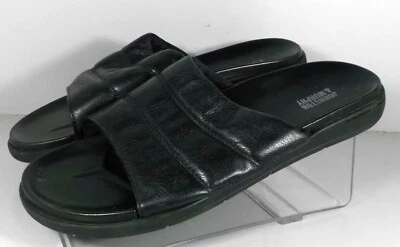 258585 WT38 BRANSON 男式鞋 10 M 黑色凉鞋 JOHNSTON MURPHY WALK 测试 — 第 1/4 张图片