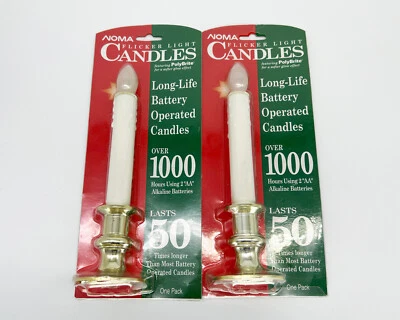 Luces de vela de Navidad parpadeantes realistas a pilas NOMA DE COLECCIÓN NUEVAS EN CAJA NOS Foto 1 de 3