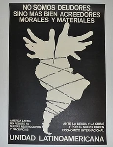 1984 Original Cuban Poster.Anti Imperialist.Latin America.Communism.Cold War art - Picture 1 of 3