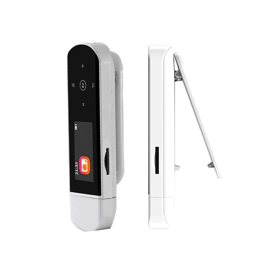 RUIZU Clip MP3 Player w/ Earphone Bluetooth 5.0 Portable Music Player White - Image 1 of 4