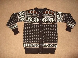 Dale of Norway Herren Strickjacke S/48 braun/weiss/rotbraun TOP Zustand !!! - Bild 1 von 5