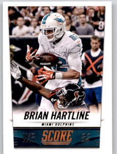 2014 Score Brian Hartline NFL PWE Base Card Dolphins #116 - Picture 1 of 2