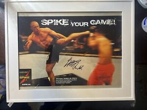 Georges “RUSH” St. Pierre GSP SIGNED Spike Poster UFC MMA Team Jackson Wink