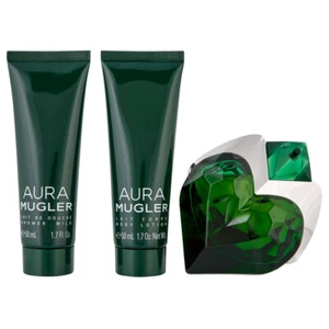 3pc Mugler Aura 50ml EDP, 50ml Body Lotion & 50ml Shower Milk Gift Set - Picture 1 of 3