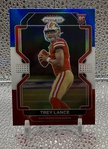 2021 Panini Prizm - Rookie Red White & Blue Prizm #333 Trey Lance (RC) - Picture 1 of 2