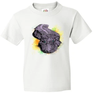 Inktastic Colorful Lurking Gator Youth T-Shirt Animals Crocodile Artsy Alligator - Picture 1 of 12