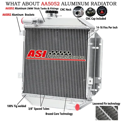ALUMINUM RADIATOR FOR 1970-1982 1980 FORD CORTINA 1300 1600 2000 MK3 MK4 MK5 - image 1 of 4