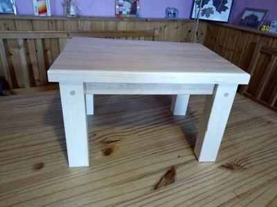 Hutsche, Hocker, Blumenbank aus Fichte Natur  40 x 30 x 25 cm dickes Blatt - Bild 1 von 4