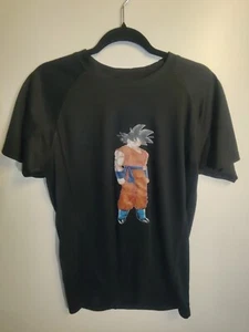 Son Goku Anime Dragon Vegeta Manga  Herren Polyester T-Shirt M Schwarz - Picture 1 of 4