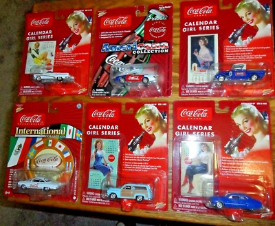 6 LOT Johnny Lightning Coca Cola International 1962 Chevy Belair  Camaro Woody + - Image 1 of 4