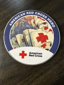 American Red Cross Hero Ceramic Coaster - - Picture 1 of 4