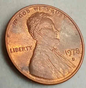 1978 D Lincoln Memorial Cent Misaligned Die Grease Strike Errors Coin - Picture 1 of 4
