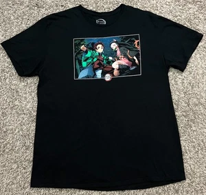 Demon Slayer Tanjiro And Nezuko Aniplex Men's Black T-Shirt Size XXL - Picture 1 of 4