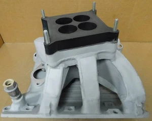 Edelbrock Rare Custom Buick Victor Ram SII-V6 Tunnel Ram, Sgl 4150 Flg, Porting - Bild 1 von 8
