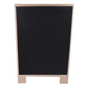 Small Rustic Black Wooden Table Chalk Memo Menu Sign Board Blackboard Stand - Picture 1 of 6