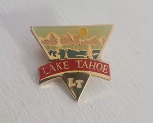 Lake Tahoe CA NV 1996 Vintage Anstecknadel - California Nevada USA Souvenir Badge - Bild 1 von 4