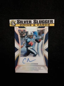 2024 Chris Johnson Panini Inmaculado 2009 POY ofensivo en tarjeta Auto /49 Titans - Imagen 1 de 5