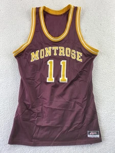 Ripon Vintage Mens Jersey Medium Maroon 80s Basketball Montrose Pennsylvania - Picture 1 of 7