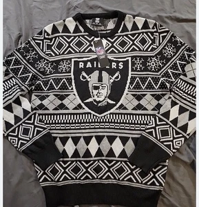 Women's Las Vegas Raiders Fair Isle Sweater , Small NEW NFL - Picture 1 of 5